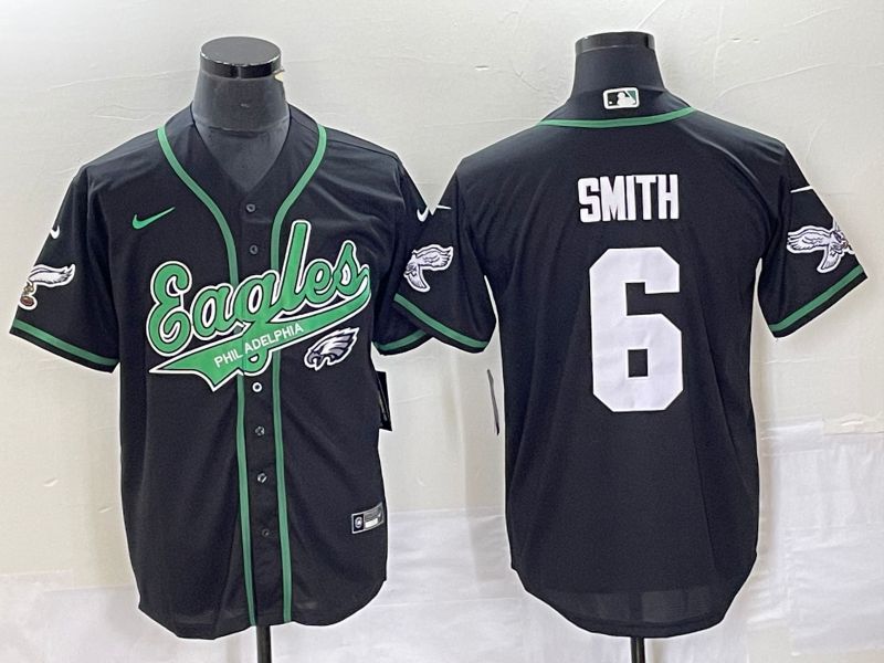 Men Philadelphia Eagles #6 Smith Black Nike 2023 Co Branding Game NFL Jersey style 10
